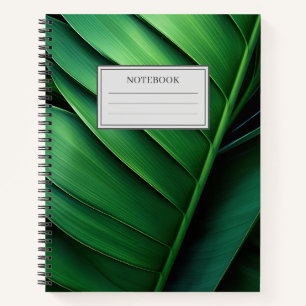 Tropical Palm Leaf Notizbuch