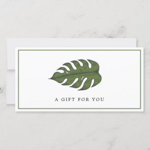 Tropical Palm Leaf Wellness-Center Geschenkgutsche
