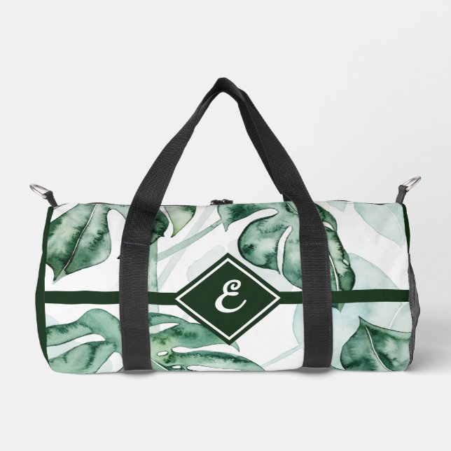 Tropical Palm Split Leaf Duffle Bag (Vorderseite)