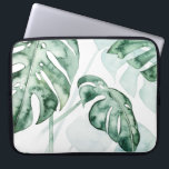 Tropical Palm Split Leaf Laptopschutzhülle<br><div class="desc">"Split Leaf II" von Grace Popp. Eine gedämpfte Palette tropischer Pflanzen.</div>