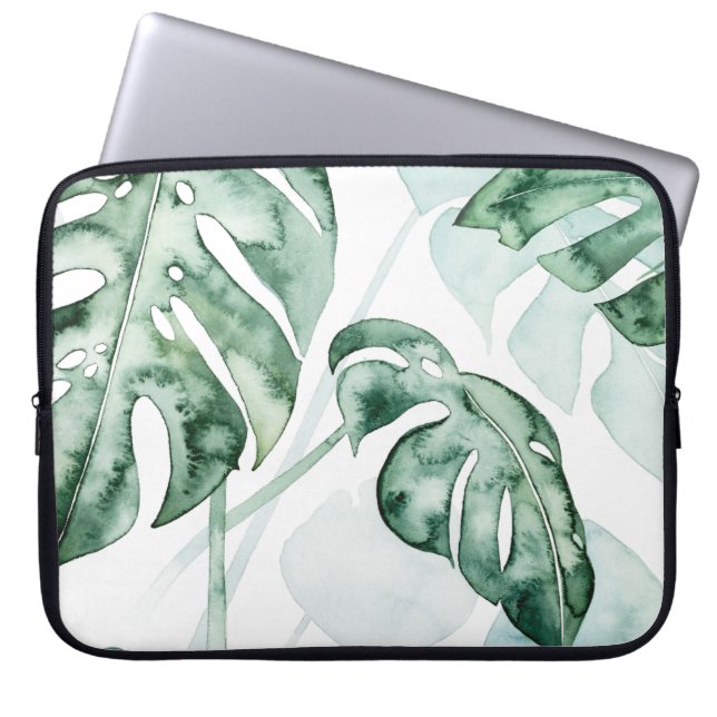 Tropical Palm Split Leaf Laptopschutzhülle (Vorderseite)
