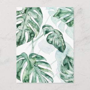 Tropical Palm Split Leaf Postkarte