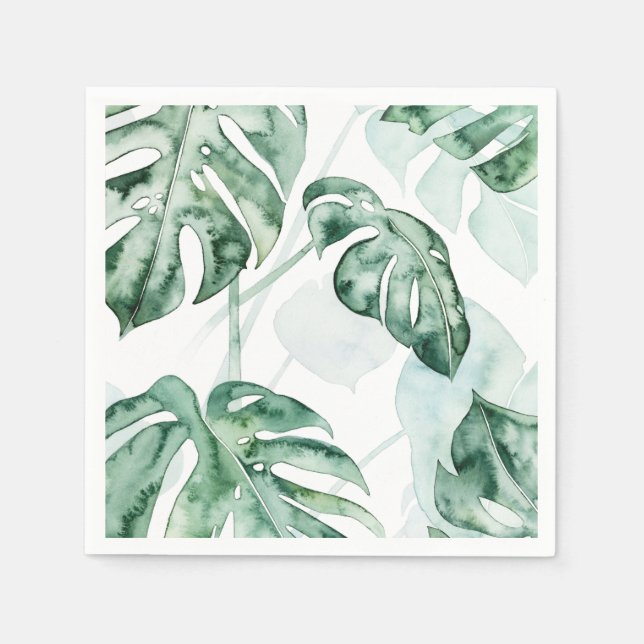 Tropical Palm Split Leaf Serviette (Vorderseite)