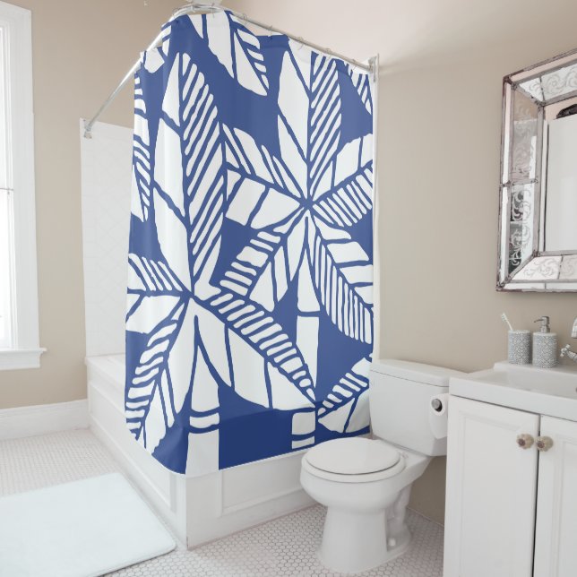 Tropical Palm Tree Beach Duschvorhang (Beispiel)