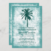 Tropical Palm Tree Beach Hochzeit