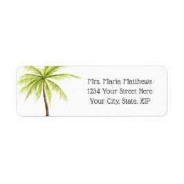 Tropical Palm Tree Beach Hochzeitsplatten