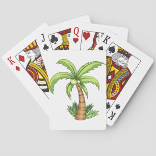 Tropical Palm Tree Beach und Island Vibes Spielkarten
