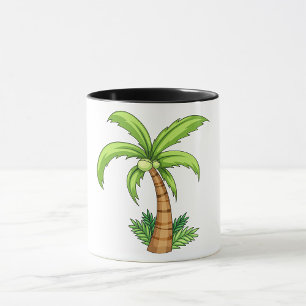 Tropical Palm Tree Beach und Island Vibes Tasse