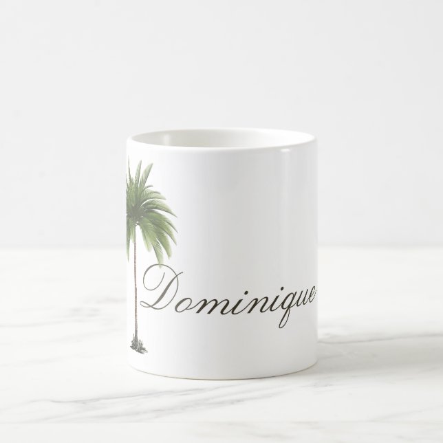 Tropical Palm Tree Chic Personal Kaffeetasse (Mittel)