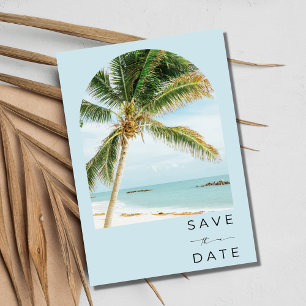 Tropical Palm Tree Key West Beach Hochzeit Save The Date