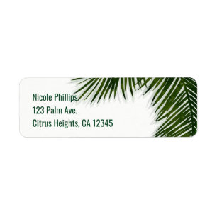 Tropical Palm Tree Leaf Elegante Sommereinladung