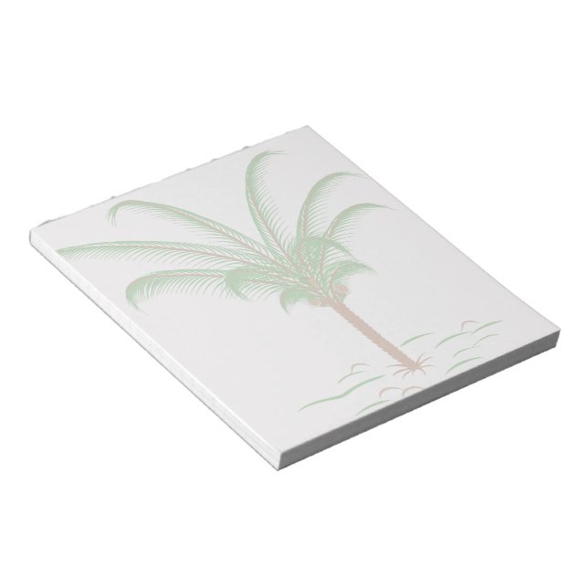 Tropical Palm Tree Notizblock (angewinkelt)