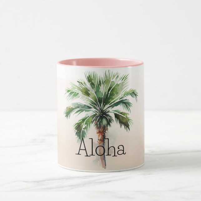 Tropical Palm Tree Ombre Tasse (Zentrum)
