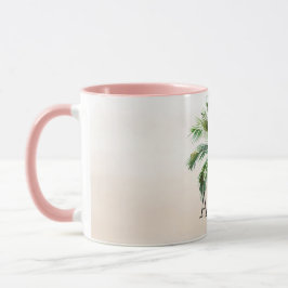 Tropical Palm Tree Ombre Tasse