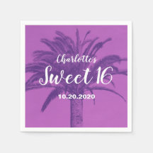 Tropical Palm Tree Sweet 16