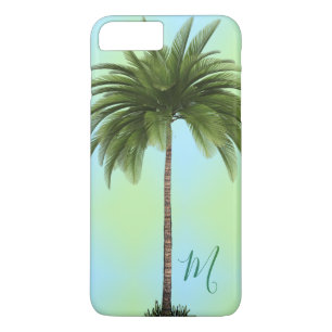 Tropical Palm Tree Vintag elegant Monogram grün Case-Mate iPhone Hülle