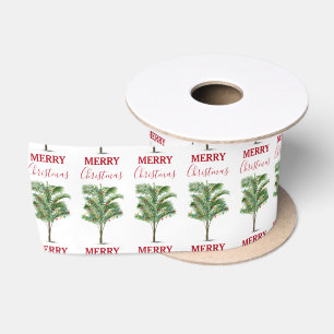 Tropical Palm Tree Weihnachtsbaum Urlaub Satinband