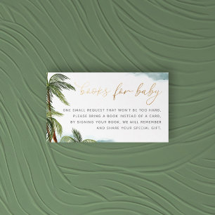 Tropical Palm Trees Baby Duschbücher für Baby Begleitkarte