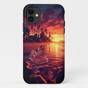 Tropical Palm Trees Beach Island Sunset Case-Mate iPhone Hülle