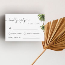 Tropical Palm Trees Boho Beach Hochzeit in Urlaubs
