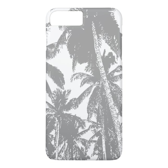 Tropical Palm Trees Muster Handy-Fall Case-Mate iPhone Hülle (Rückseite)