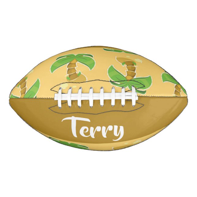 Tropical palm trees pattern football (Vorderseite)