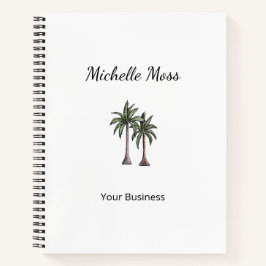 Tropical Palm Trees Simple Beach Notizbuch