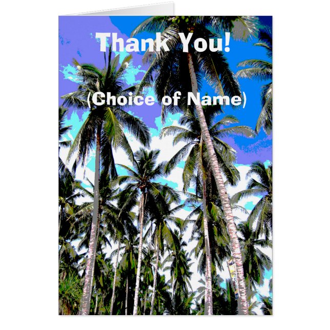 Tropical Palm Trees Vielen Dank! (Vorne)