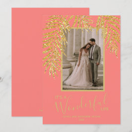 Tropical Palm Weihnachts-Fotokarten Feiertagskarte