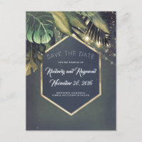 Tropical Palms Beach Save the Date