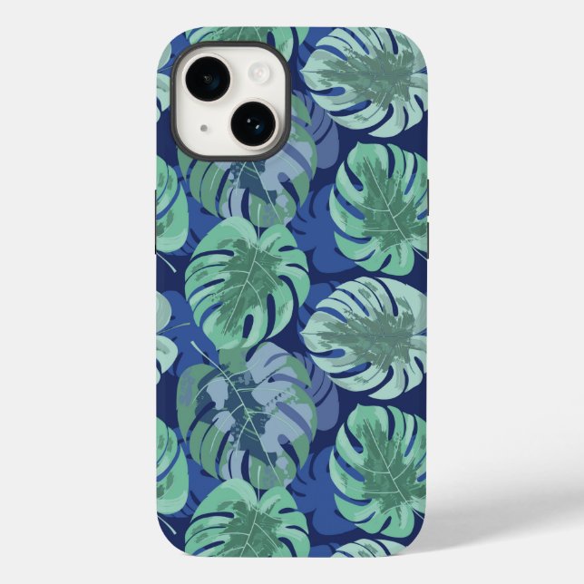 Tropical Palms Print iPhone 14 Fall Case-Mate iPhone 14 Hülle (Rückseite)
