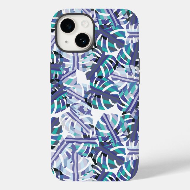 Tropical Palms Print iPhone 14 Fall Case-Mate iPhone 14 Hülle (Rückseite)