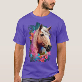 Tropical Palomino Horse Tshirt