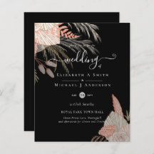 Tropical Pampas Grass Terracotta Wedding