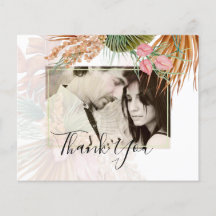 Tropical Pampas Grass Terracotta Wedding