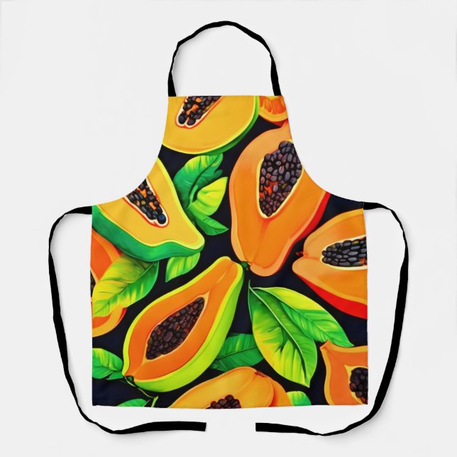 Tropical Papaya Paradise Schürze (Vorderseite)
