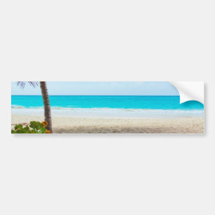 Tropical Paradise Beach Autoaufkleber