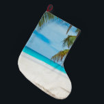 Tropical Paradise Beach Großer Weihnachtsstrumpf<br><div class="desc">Brauchen Sie einen tropischen Urlaub? Mit diesem phantastischen Foto fliegen Sie in Sekunden zu Ihrem Lieblingsstrand.</div>