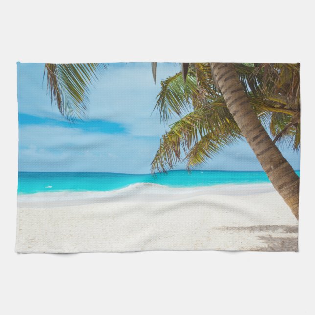 Tropical Paradise Beach Handtuch (Horizontal)