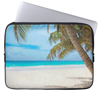 Tropical Paradise Beach Palmen Laptopschutzhülle