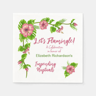 Tropical Paradise Floral Design Serviette