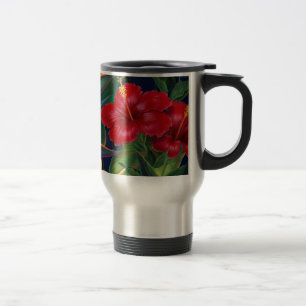 Tropical Paradise Hibiskus Travel Mug Reisebecher