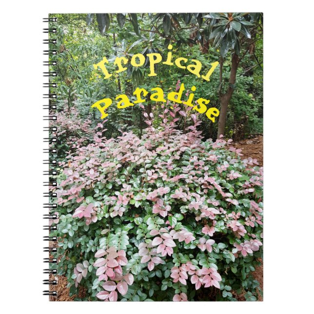 Tropical Paradise Spiral Notebook Notizblock (Vorderseite)
