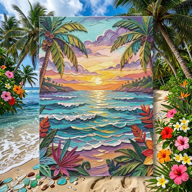 Tropical Paradise | Thinking of You Karte (Von Creator hochgeladen)