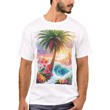 Tropical Paradise Vibes T - Shirt