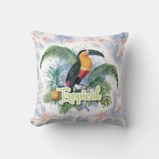 Tropical Parrot Theme Kissen
