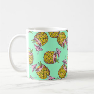 Tropical Piña Colada Muster - Erfrischender Sommer Kaffeetasse