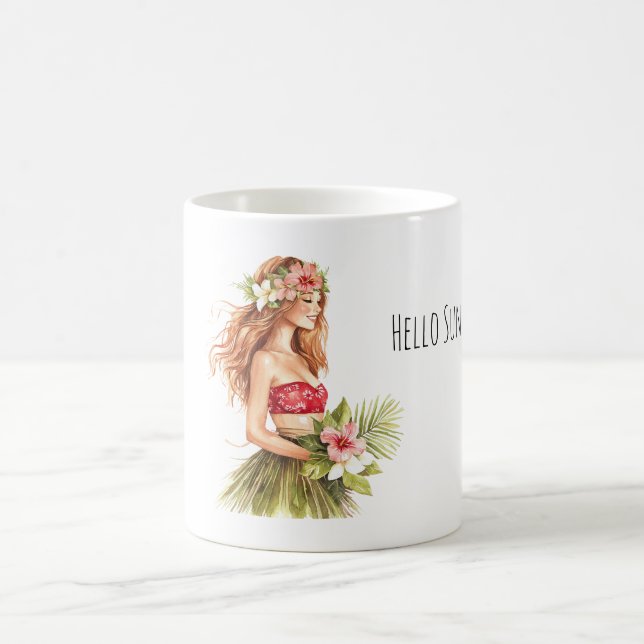 Tropical Pineapple Sunglasses Sunshine Kaffeetasse (Mittel)