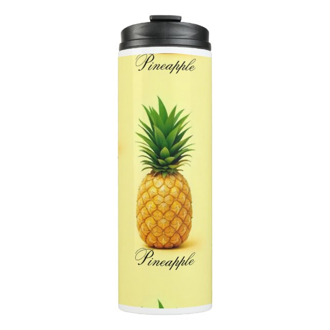 Tropical Pineapple Wash – Pineapple Pattern Thermosbecher (Vorderseite)