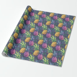 Tropical Pineapple Wrapping Paper Geschenkpapier
